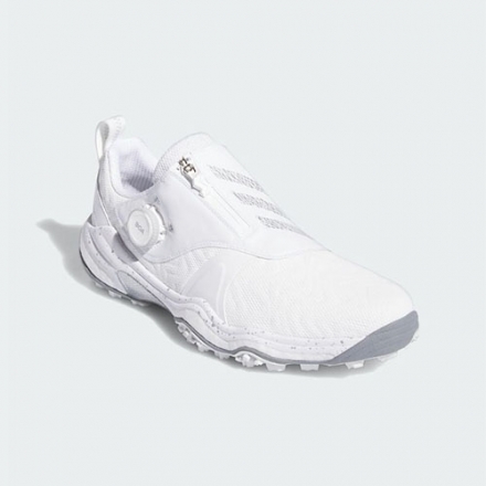 アディダス コードカオス 25 ボア NKZ93 スパイクレス ゴルフシューズ フットウェアホワイト×シルバーメタリック×グレーツー(ID8605) 26.5cm