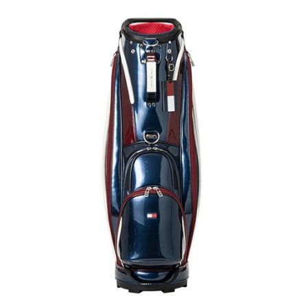 トミーヒルフィガー ゴルフ THMG5FC1 エナメルスポーツ カート キャディバッグ トリコロール(90)