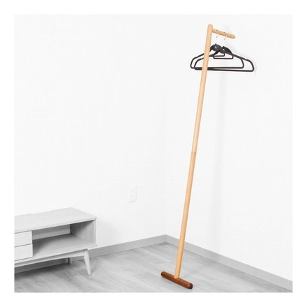 Latree(ラトレ) +ONEシリーズ 無垢のシングルハンガー 029 ビーチ+ウォールナット材 木製 高級感