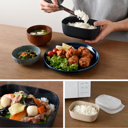 日本製 ごはんがう米わん 冷凍ごはん容器 おひつ 一合分 ごはん保存容器 冷凍ご飯容器 お米保存容器 冷凍ごはん お弁当 食洗機対応 電子レンジ対応 保存コンテナ お米マイスター 耐熱容器 解凍 ホワイト