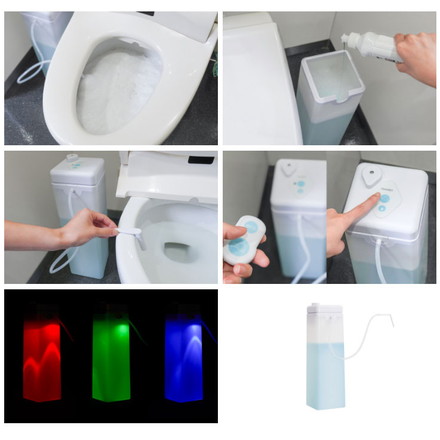 後付けトイレバブルクッション あわらくBIG トイレ 清掃 掃除 清潔 飛び跳ね防止 サンコー TBAB25SWH