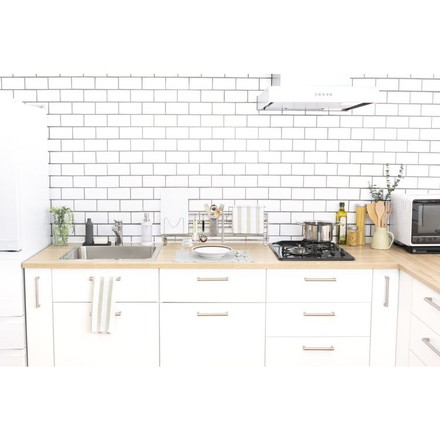 伸縮式 シンク奥スタンド 幅62~90cm DX ふきん掛け/フック/箸立て/まな板スタンド 付属 置き型