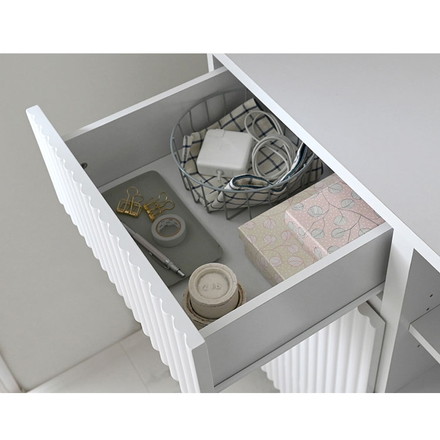 アランキャビネットALN90-90C WH ホワイト キャビネット 幅89cm サイドボード チェスト サイドチェスト