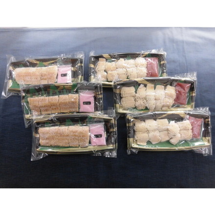 徳島 「吟月」 天然はも湯引きと炙り詰合せ はも湯引き50g×3、梅肉10g×3、あぶり鱧50g×3、梅塩5g×3
