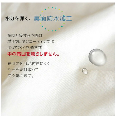 防水敷きパッド シングル 100×205cm 無地 介護ヘルパーお勧め ニット地 介護用 お子さまに ペットに