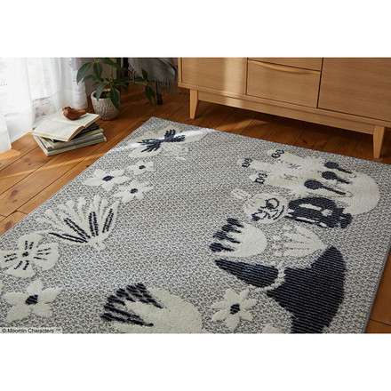 ラグ 日本製 130×185cm ムーミン MOOMIN KOBANA rug コバナ ラグ ラグマット 防ダニ 北欧