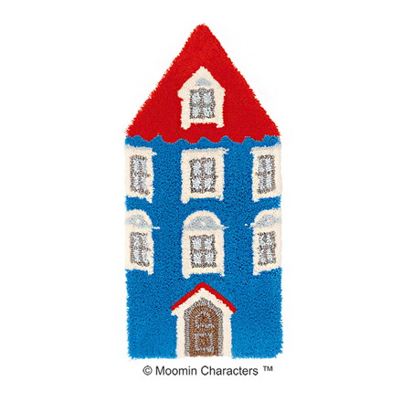 マット 日本製 45×85cm ムーミン MOOMIN HOUSE ムーミンハウス マット 玄関マット ラグマット 防ダニ 北欧