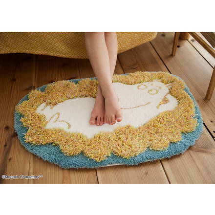 マット 日本製 45×60cm ムーミン MOOMIN FLUFFY MOOMIN MAT フラッフィー ムーミンマット ラグマット 玄関マット 防ダニ 北欧