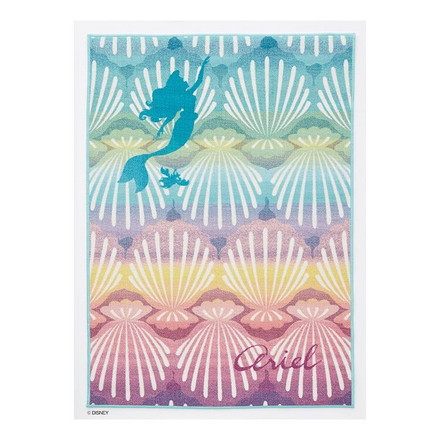 ディズニー ラグ 100×140cm アリエル シェルフィッシュ DISNEY 床暖房 ホットカーペット対応 キャラクター 北欧