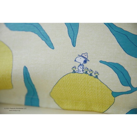 PEANUTS クッションカバー 45×45cm スヌーピー SNOOPY キャンプレモン ピーナッツ 洗える