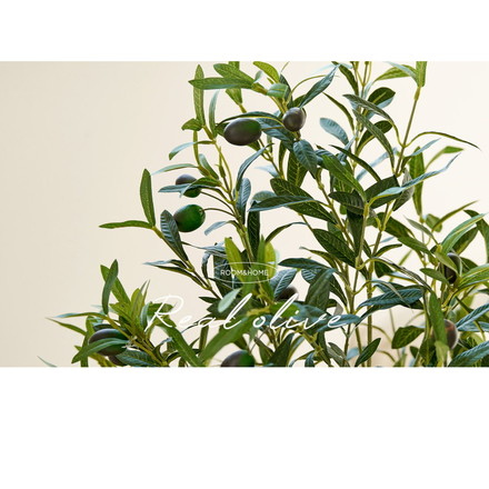 roommhome オリーブの木 180cm フェイクグリーン 人工観葉植物 造花 観葉樹 室内 観葉植物 オリーブ グリーン ルームアンドホーム