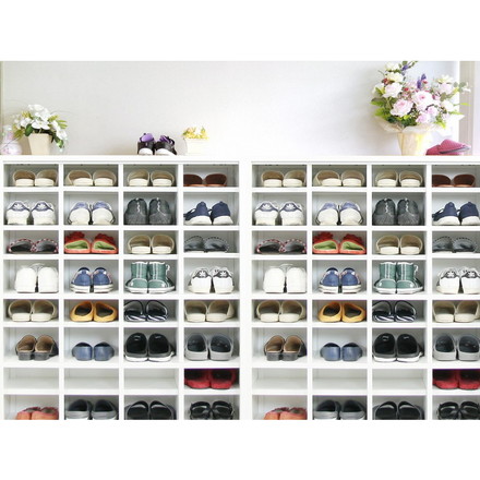 シューズロッカー 1列4段 16人用 シューズボックス 幅100cm 下駄箱 シューズボックス シューズラック