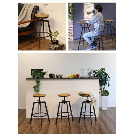 バーテーブル ハイテーブル 直径60cm ラウンドテーブル カフェテーブル カウンターテーブル