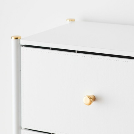 天板付き エレガントチェスト 3段 ワイド 幅89cm ローチェスト タンス ファブリックチェスト 収納棚 引き出し