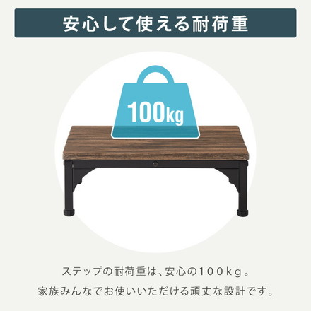 ヴィンテージ調 玄関台 幅45cm 連結可能 玄関 台 踏み台 ステップ スチール製 玄関ステップ 段差 軽減 靴