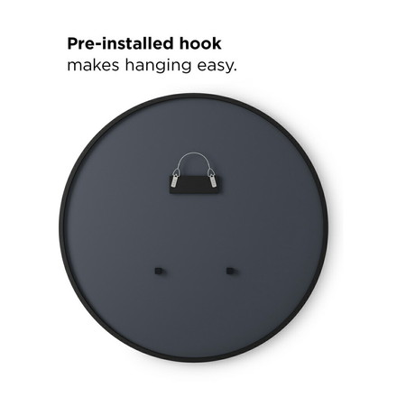 鏡 ハブミラー 94×94cm ブラック umbra アンブラ ウォール ミラー 壁掛け 鏡 インテリア 姿見 丸型