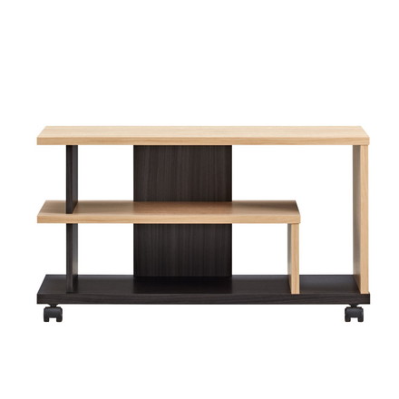 テレビスタンド FEL キャスター付き ローボード ナチュラル木目/アッシュグレー AS-FEL740