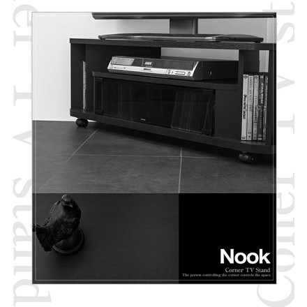 テレビ台 ローボード コーナー 幅79 ヌック コンパクト スリム テレビボード 収納 組み立て簡単 工具不要