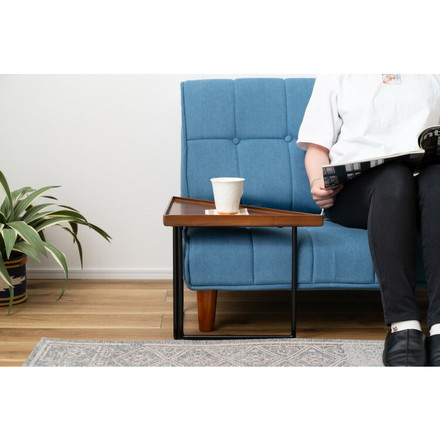 ミニテーブル テーブル サイドテーブル シンプル モダン 和モダン 積み重ね 幅40cm 高さ33cm 木製 天然木 スチール ブラウン 黒 軽量