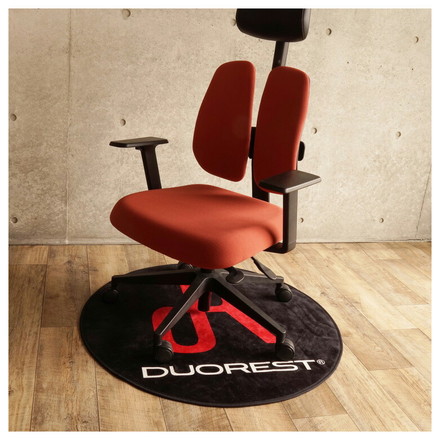 DUOREST DP-ECAP1 ラグマット 円形 90 チェアラグ 小さめ 90×90cm カーペット 円形ラグ 丸 マイクロファイバー 滑り止め付きラグ