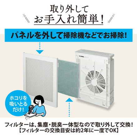 ESCO エスコ AC100V/ 16W/16畳 空気清浄機 EA763AD-31D