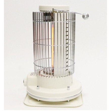 電気ストーブ レトロ調電気ストーブ 軽量 約1.6kg 遠赤外線 静音設計 HDL-4249 HDL-6182 ヒロコーポレーション ホワイト