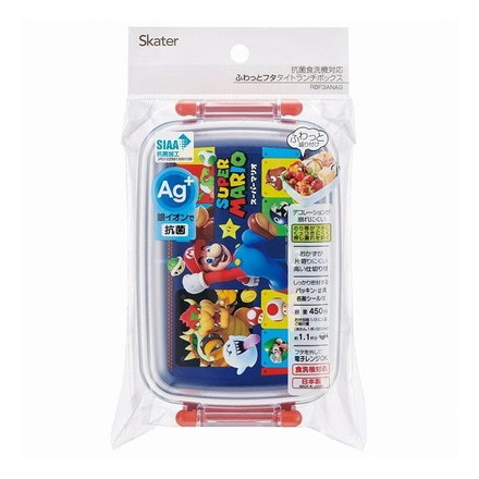 スケーター 銀イオン抗菌 子供用 弁当箱 ランチボックス 450ml スーパーマリオ23 RBF3ANAG Skater