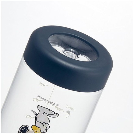 スケータードリンク マーカー ボトル 1000ml 1L 水筒 直飲み 水分補給 メモリ付き 透明 ダイレクト ボトル 目盛り クリア 子供 こども キッズ 公園 アウトドア スポーツ SNOOPY PDMK10 Skater