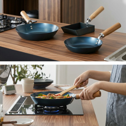 【藤田金属×リコメン堂】 卵焼き器 IH対応 日本製 PFOAフリー フッ素不使用 フライパン ガス火 シーズニング不要 フェムテック