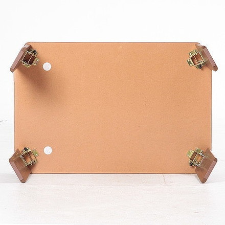 ローテーブル ウッディ W750×D500×H320mm 繊維板 ミディアムブラウン