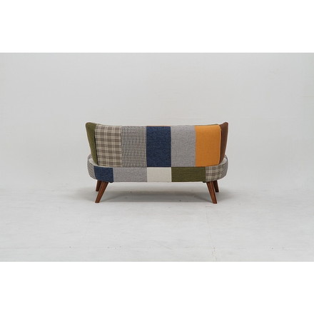 ソファ2p パッチワーク W1230×D670×H680mm 360mm ポリエステル100% おしゃれ