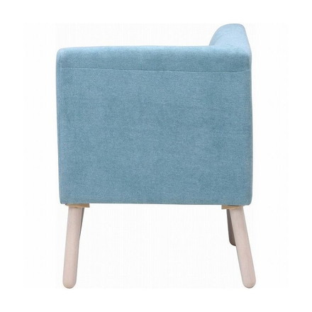 コーナーソファー ホワイトウォッシュ 幅61.5cm 奥行61.5cm 高さ78cm