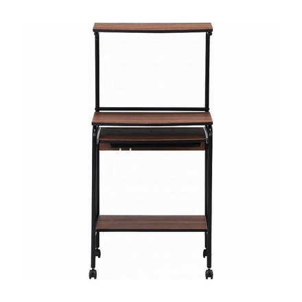 机 PCデスク シンプル ブラウン 幅60cm 奥行48cm 高さ122cm