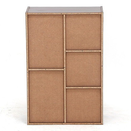 フリーボックス W590×D295×H890mm おしゃれ ダークブラウン