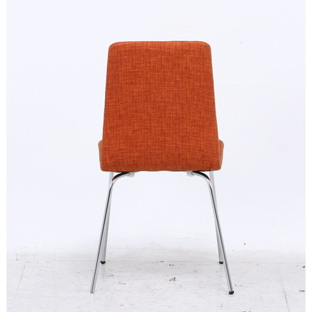 チェアー ファ W490×D560×H870mm 480mm ウレタンフォーム スチール オレンジ