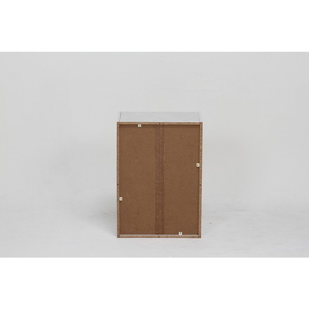 カラーボックス 可動棚 W418×D290×H590mm プリント紙化粧パーティクル おしゃれ ホワイト