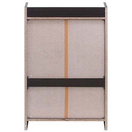 ルーバーシューズボックス(オープントップ) W600×D335×H900mm ブラウン