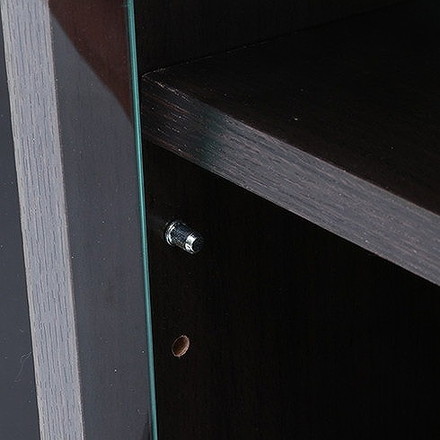 コーナーTVボード W785×D385×H390mm テレビ台 ローボード ブラウン