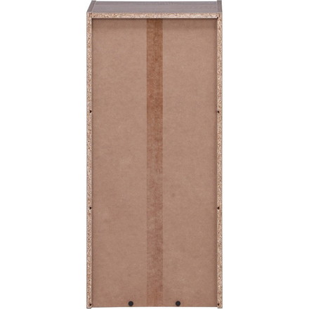 組立簡単ボックス 3段 グレー 3段 幅41.5×奥行29×高さ88cm プリント紙化粧パーティクルボード