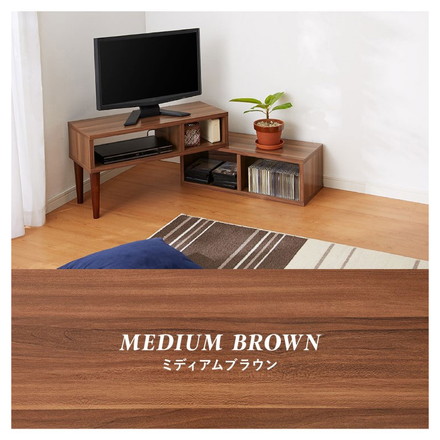 伸縮TVボード 幅75~133 オーク