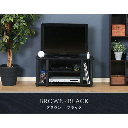 組立簡単 テレビ台 テレビラック 幅80 奥行30 テレビボード ローボード 収納 おしゃれ 棚 木製 木目 リビング ナチュラル×ホワイト