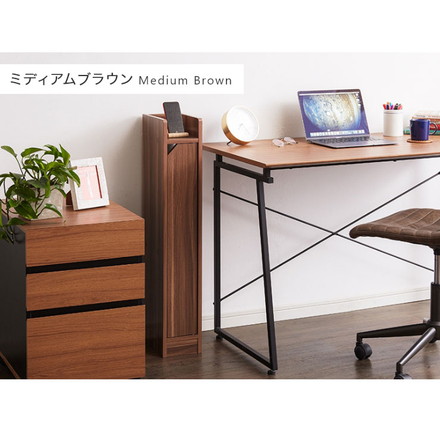 ルーター収納 Wi-Fi 収納 幅15 高さ90cm スリムラック サイドテーブル ナイトテーブル 電話台 隙間収納 ブラウン