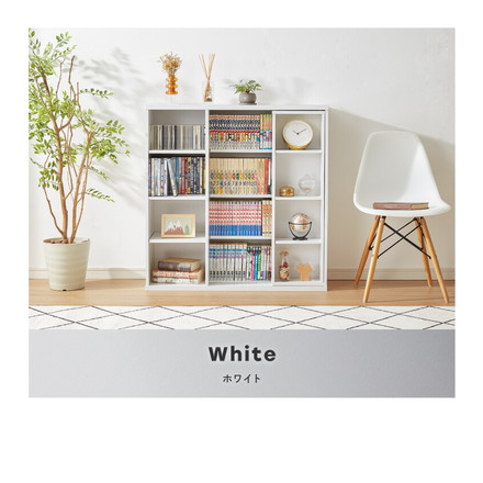 本棚 書棚 スライド式 幅90 シングル 奥深タイプ 2個セット 奥行33 木製 コミックラック 漫画 書籍 収納 ブラウン