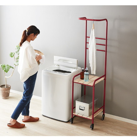 ハンガーラック American Laundry ランドリーハンガー スリム シェルフ ハンガー ランドリー収納