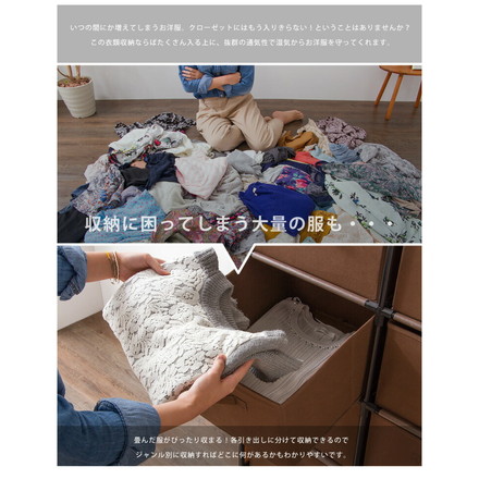 チェスト 大容量 衣類収納 ロータイプ 9杯 3段3列 不織布 組み立て簡単 引き出し たためる 子供部屋 収納