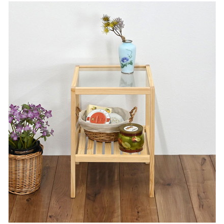 ガラスサイドテーブル ナイトテーブル ソファテーブル ガラス天板 ベッド 寝室 ミニテーブル