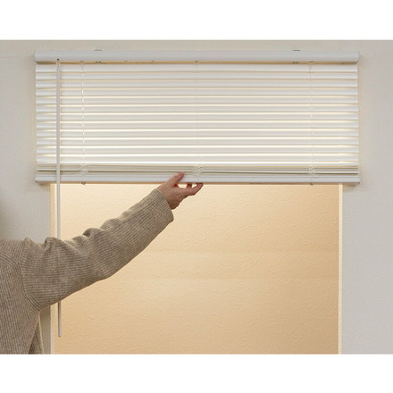 フレキシブラインド25 60×138cm ブラインド カーテンレール 取付可能 賃貸 コードレス 腰高窓 小窓 お手頃