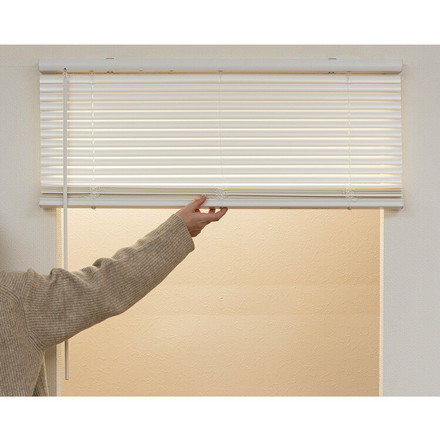 フレキシブラインド25 88×98cm ブラインド カーテンレール 取付可能 賃貸 コードレス 腰高窓 小窓 お手頃