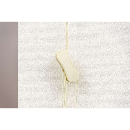 ロールスクリーン カバー付き 防炎 無地 幅80cm×高さ220cm