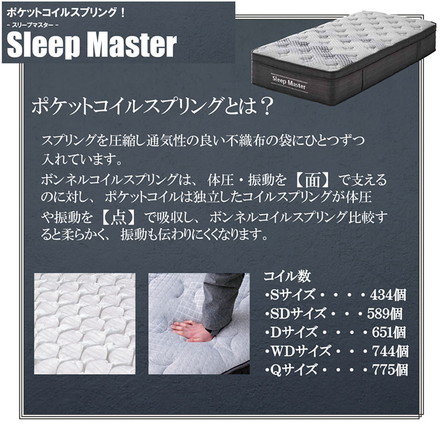 極厚マットレス ダブル 厚み31cm ホテルライク 高級 ポケットコイル 体圧分散 エッジサポート 快適 ニット生地